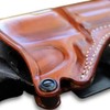 Premium Leather OWB Paddle Holster with Open Top Fits, Taurus