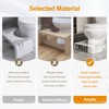 Royalcraft 7'' Tall Acrylic Toilet Stool, Modern Non-Slip Potty Stool