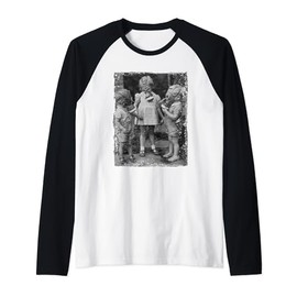 Children wearing Gas Masks WW2 era Child Gas Mask history Raglan Baseball Tee