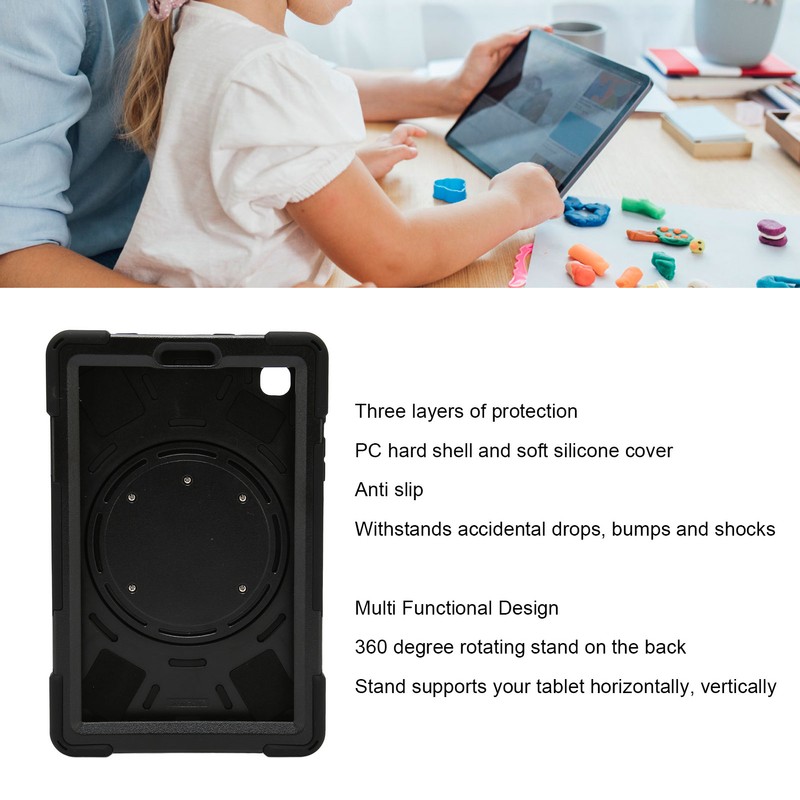 Tablet Shockproof Case Tablet Protective Shell with Hand Strap Stand