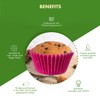 Regency Wraps Greaseproof Baking Cups, Solid Hot Pink, Standard, 40