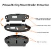 Prisual Professional Ceiling Mount for PTZ Cameras - Universal Fixed