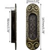 Biaungdo 2 Pcs Recessed Flush Handles Stainless Steel Finger Oval