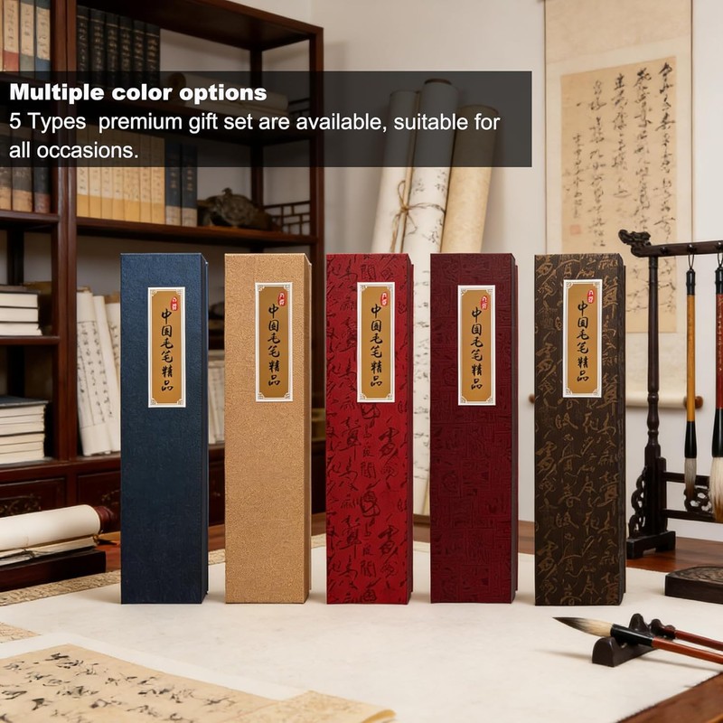 Chinese Calligraphy Brush Set Kits for Beginners, No Ink Calligraphy