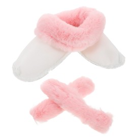 Holibanna 1set Detachable Warm Plush Shoe Inserts for Winter Fluffy Hole Shoe Liners for Adult Women Cozy and Removable Fuzzy Insoles for Slippers Easy to Clean and Replace