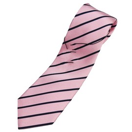 0-STYLE.cravat DAVINCI Necktie, Regimental, Striped, Brand, 100% Silk, Stylish, For New Working People, Job Hunting, Gift, Job Celebration, 13) Pink
