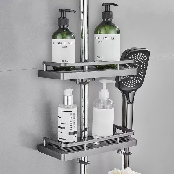Hoomtaook Shower Caddy no Drilling Hanging Shower Shelves Shower Accessories