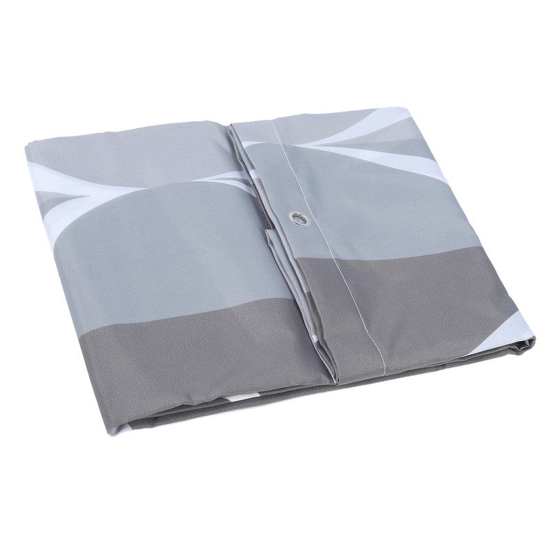 Waterproof Fabric Shower Curtain Liner Rust Resistant Grommets Machine Washable