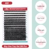 FADVAN False Eyelashes Clusters Pack of 280 60D Mix 9-16