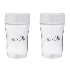ELANDA Protein Shaker Bottle, 11.8 fl oz (350 ml), White, BPA Free, Simple (Set of 2)