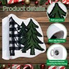 Shemilly Christmas Bathroom Rugs,Christmas Tree Soft Absorbent Bath Rug Non