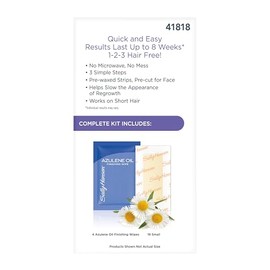 Kit de tiras de cera Sally Hansen para depilación facial | Uso en casa, 18 unidades