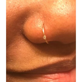 QWALIT Nose Piercing Kit Nose Piercing Needle Kit Gold Nose Ring Piercing Kit Self Nose Piercing Kit at Home Disposable Nose Piercing Kit with Nose Rings Needle Piercing Kit for Nose