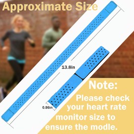 5 Pcs Replacement Heart Rate Monitor Bands, 0.8x14.2in Soft Heart Rate Strap Fitness Adjustable Armband Strap Waterproof Heart Rate Monitor Band for OTF Beat Heart Rate Sensor and for Theory Fitness