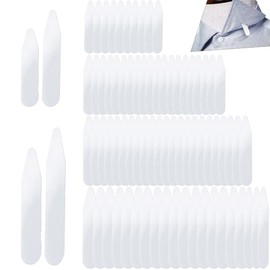 ZAAWUUT Collar Stays,Dress Shirt Collar Inserts,100 Pieces Collar Stays for Men's Dress Shirts,Invisible Collar Tabs (PVC, 2",2.2",2.4",2.6")