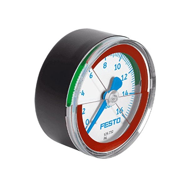 Festo MA-50-16-R1/4-E-RG Pressure Gauge, 50 Nominal Size, 0 ... 16