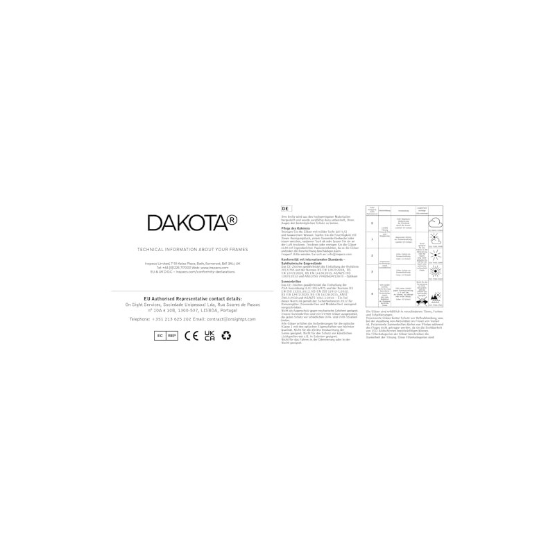 Dakota DKO-AOM 02-104 Men's Rectangular Glasses Frame Made of Acetate