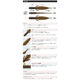 EVERGREEN Worm C-4 Reach 3.1" Purple Winnie #39 Lure