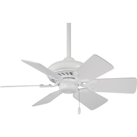Minka-Aire F562-WH Supra 32 Inch Pull Chain Ceiling Fan in White Finish