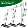 Lawn Leveling Rake, Steel Lawn Leveler with 30"x10" Ground Plate,