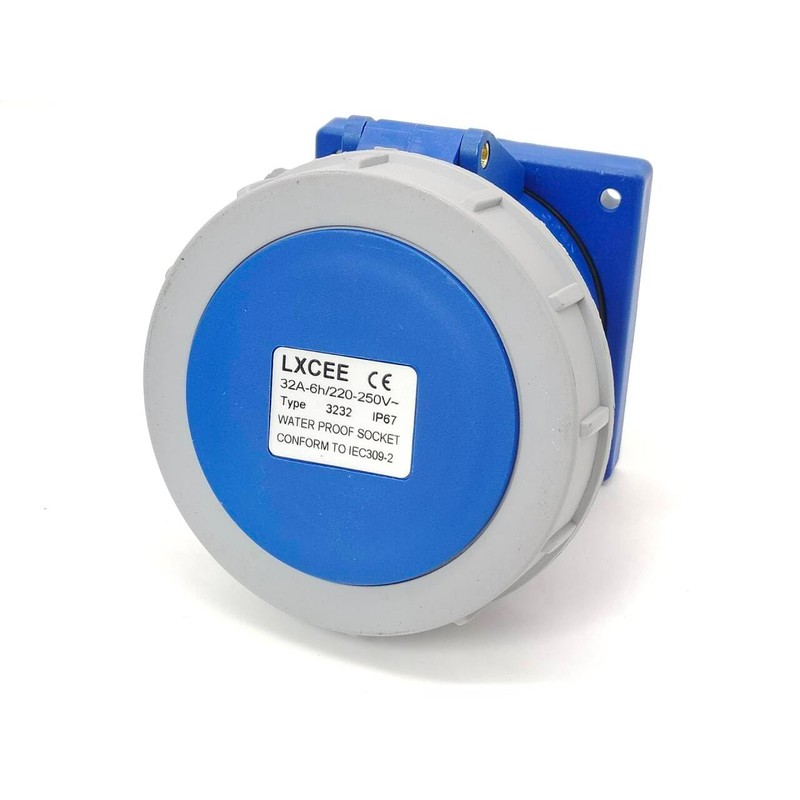 32A IP67 CEE socket 3pin 220V-250V 2P+E Industrial IEC60309 Female