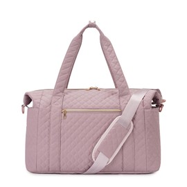 Ceneda Travel Duffle Bag Weekender Bag Overnight Bags For Women with Wet Pocket Personal Item Bag Carry On Gym Duffel Bags (Pink)