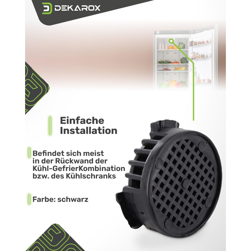 DEKAROX Activated Carbon Filter Set 45 mm Diameter Compatible with