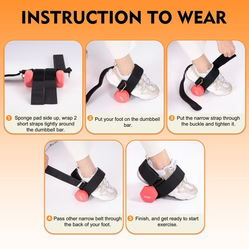 Cretosou 2PCS Tibialis Trainer Dumbbell Foot Attachment, Adjustable Ankle Weights