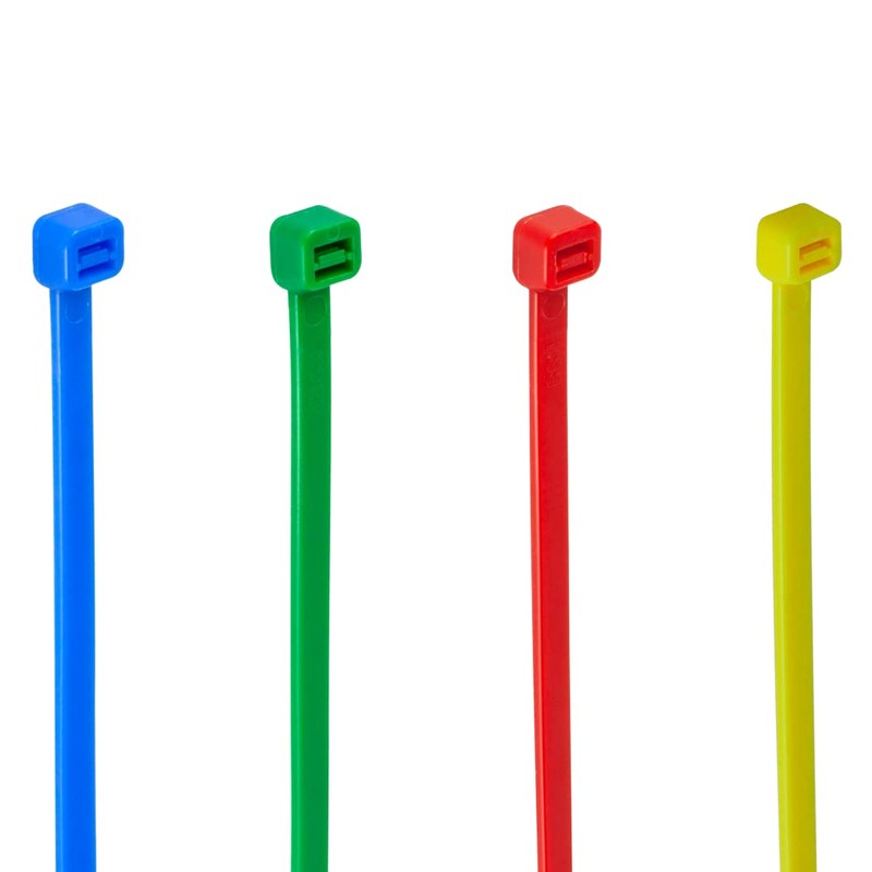 Gocableties 200mm x 2.5mm Heavy Duty Nylon Cable Ties Red