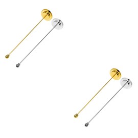 TEHAUX 2sets Desk Flag Base Stand Small Flagpole Desktop Flag Holder for Car Stands 2pcs*2