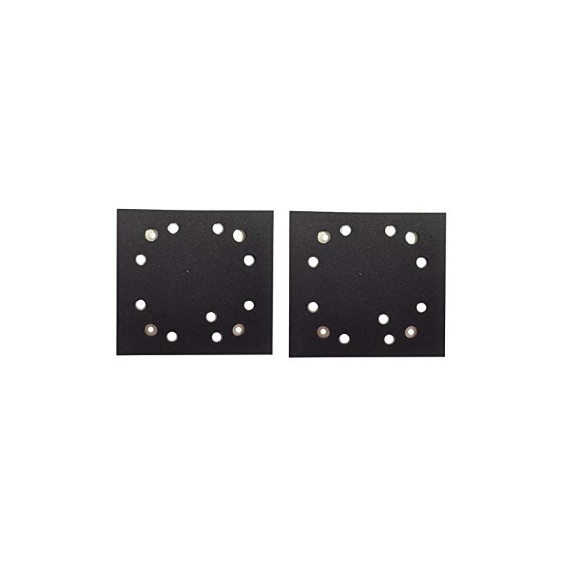 HASMX 2-Pack 1/4" Sheet 8 Hole Stick Square Sanding Backing