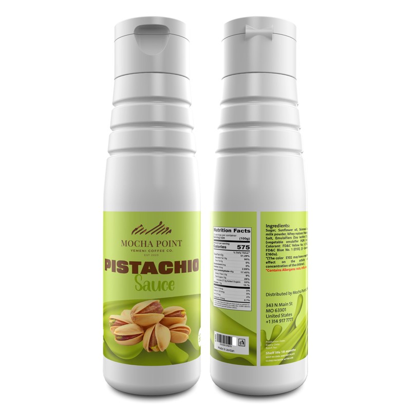 Mocha Point Pistachio Sauce – Premium Dessert & Coffee Topping