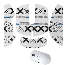 Lamzu Maya Mouse Grip Tape, NOUKAJU for Lamzu Maya Gaming Mouse, Non-Slip Grip Tape, Ultra Thin, Excellent Absorbency, Anti-Slip Tape, For Gaming Mouse (White)