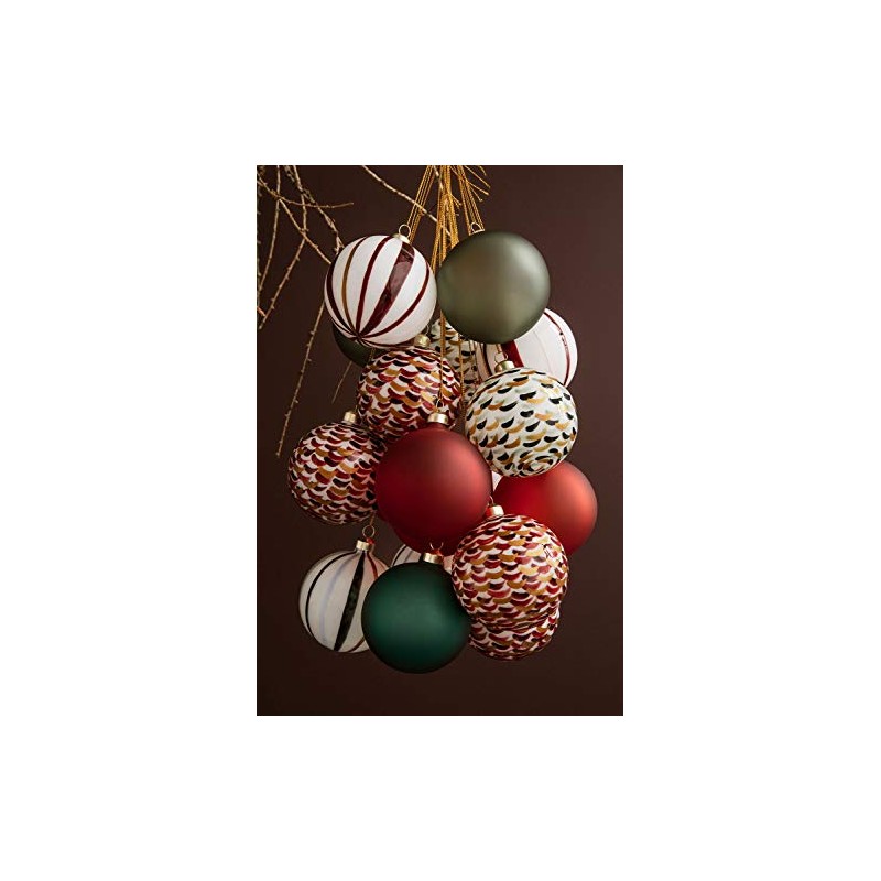 Holmegaard Christmas Bauble Diameter 8 cm Mouth-Blown Borosilicate Decoration Green