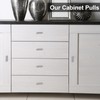 Beieverluck 50 Pack 2 in Brushed Nickel Cabinet Knobs Sliver
