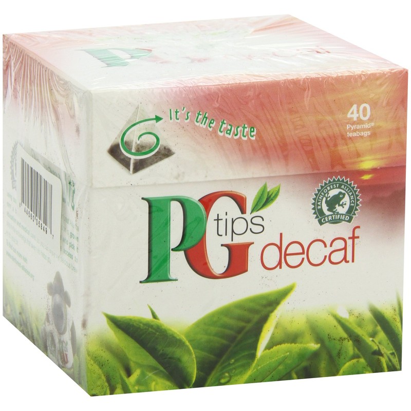 PG Tips Decaf 40 Ct Tea Bags - 2 Pack