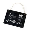 Slate Slate Plaque - Grandpa Grillecke - Grill Sign -