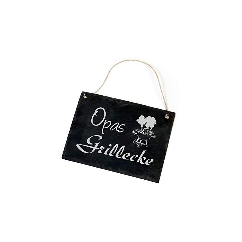 Slate Slate Plaque - Grandpa Grillecke - Grill Sign -