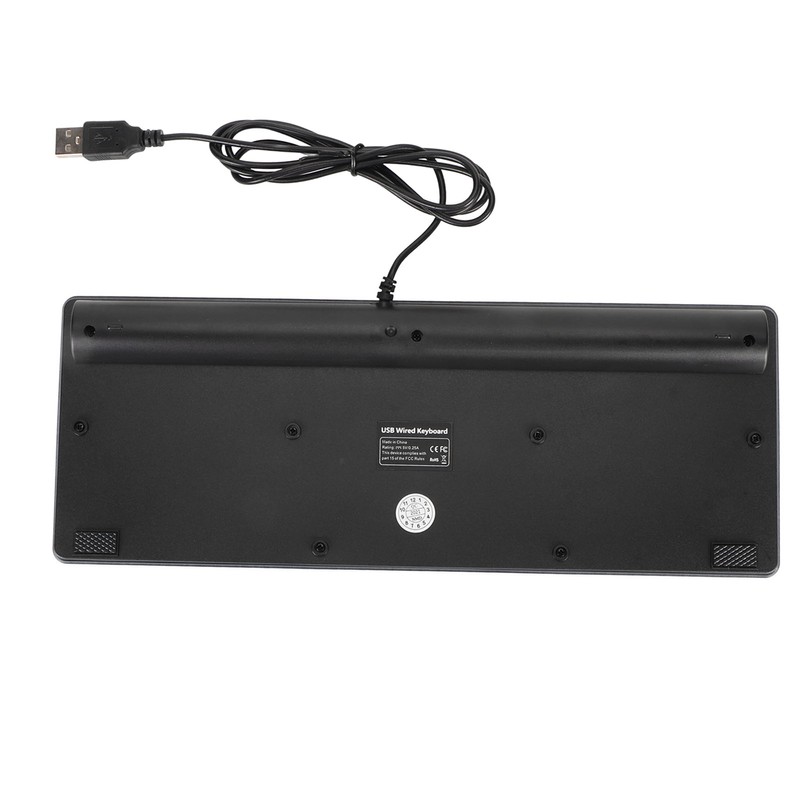 64 Keys RGB Backlit Keyboard USB Wired Gaming Keyboard Portable