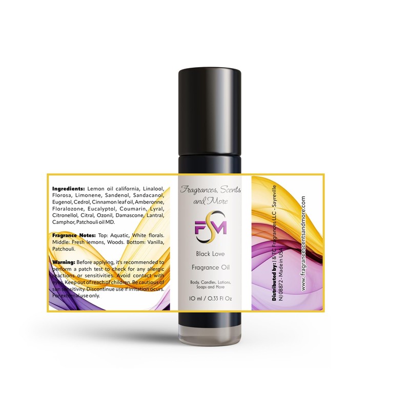 Black Love Fragrance Oil - 3 Bottles 0.33 Fl Oz