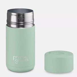 Frank Green 12oz Ceramic Insulated Tumbler – Stylish, Eco-Friendly Design for Hot and Cold Drinks Anywhere - Color: Mint Gelato