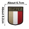 2 Stück Italien Militär Stickerei Patch Abzeichen mit Haken und