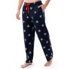 Wrangler Men's Printed Woven Micro-sanded Cotton Sleep Pajama Pants, Navy/Red,