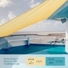 Awning Sun Protection Rectangular, Tear-Resistant HDPE 95% UV Protection Awnings
