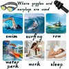 3 Pack Anti Fog UV Swim Goggles with Ear Plugs