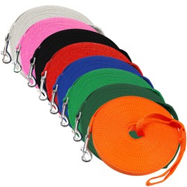 Dog/Puppy Obedience Long Recall Training Agility Lead Leash - Perfect for Pet Behavior Training, Multiple Sizes (75 ft, Orange)