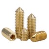 ANSIEDIO Set Screws Allen Screws Hex Socket Grub Screws Brass