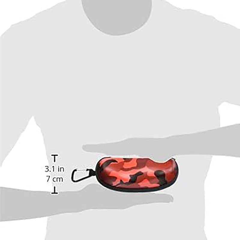 Tacy LM-7101-3 Sunglasses Case, Stylish, Hard Case, Zipper, Polyurethane, EVA,