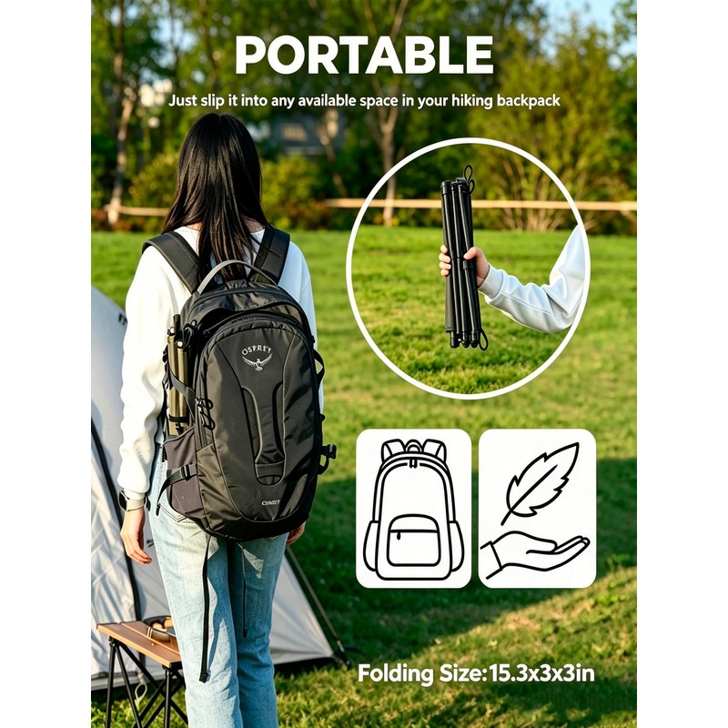 WildCall Ultralight Folding Aluminum Camping Stool (1, Green)