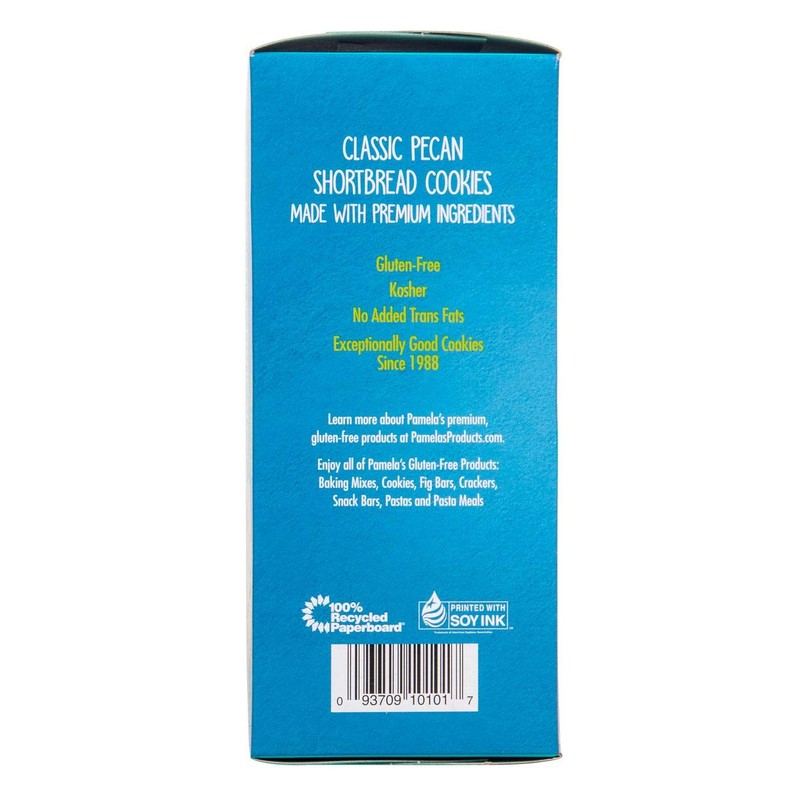 Pamelas Products Cookies Shortbread Pecan , 7.25 oz ( pack